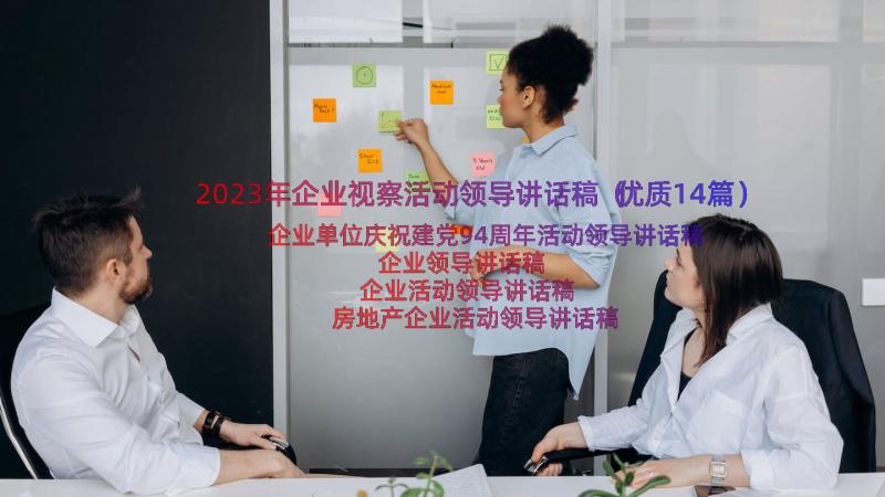 2023年企业视察活动领导讲话稿（优质14篇）
