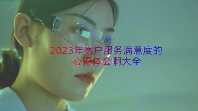 2023年客户服务满意度的心得体会啊大全（12篇）