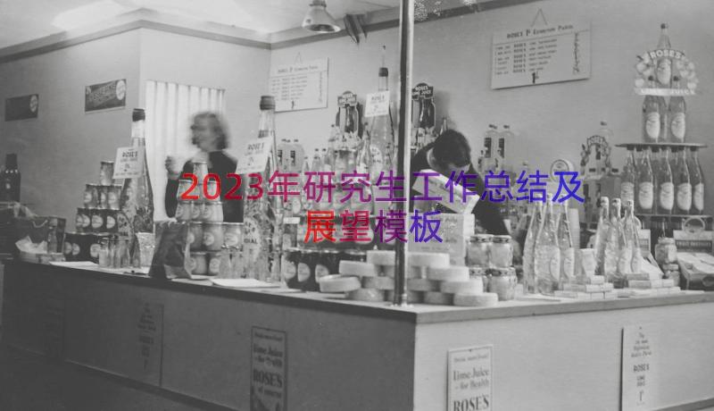 2023年研究生工作总结及展望（模板17篇）