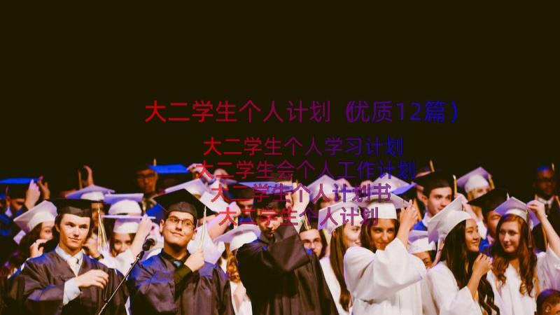 大二学生个人计划（优质12篇）