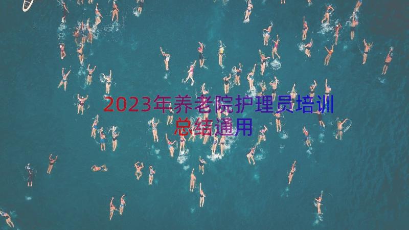 2023年养老院护理员培训总结（通用17篇）