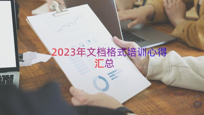 2023年文档格式培训心得（汇总16篇）