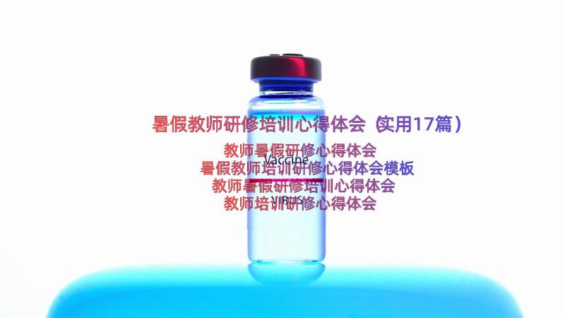 暑假教师研修培训心得体会（实用17篇）