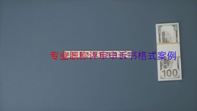 专业职称评审申诉书格式（案例13篇）