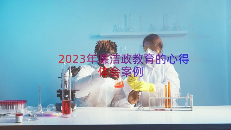 2023年廉洁政教育的心得体会（案例16篇）