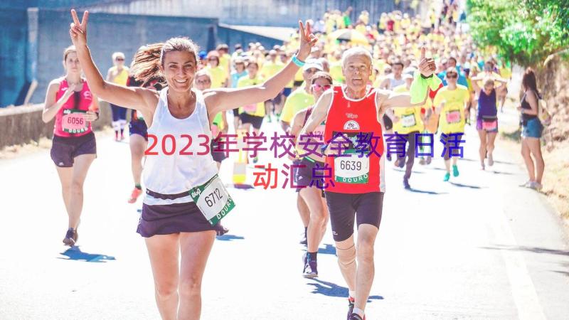 2023年学校安全教育日活动（汇总16篇）