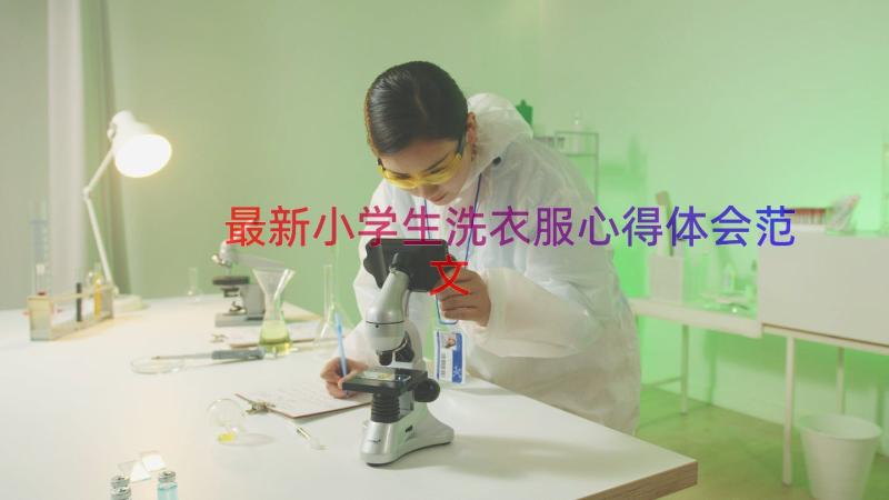 最新小学生洗衣服心得体会范文（16篇）