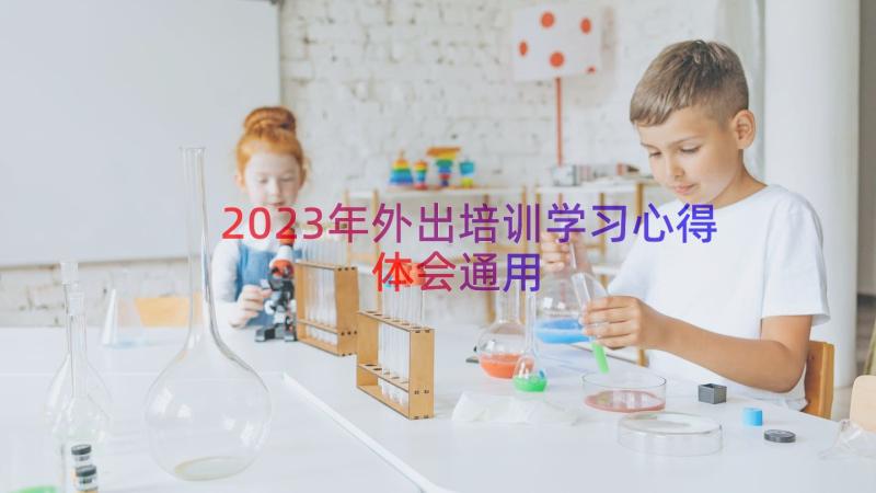 2023年外出培训学习心得体会（通用16篇）