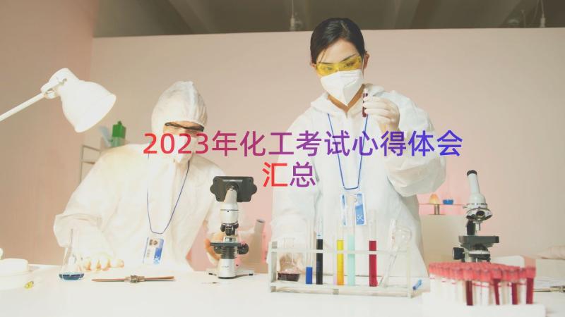 2023年化工考试心得体会（汇总13篇）