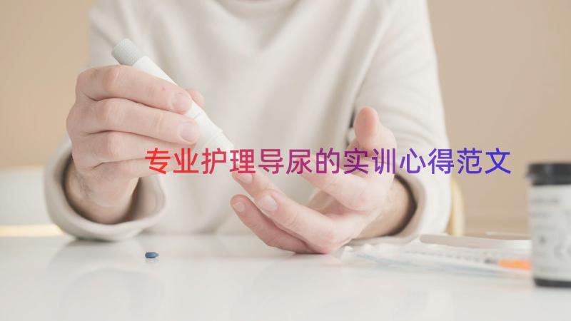 专业护理导尿的实训心得范文（16篇）