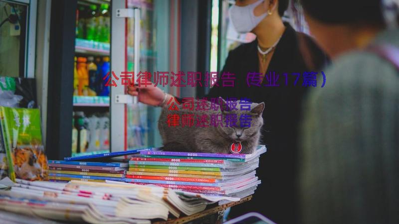 公司律师述职报告（专业17篇）