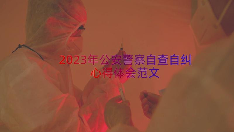 2023年公安警察自查自纠心得体会范文（18篇）