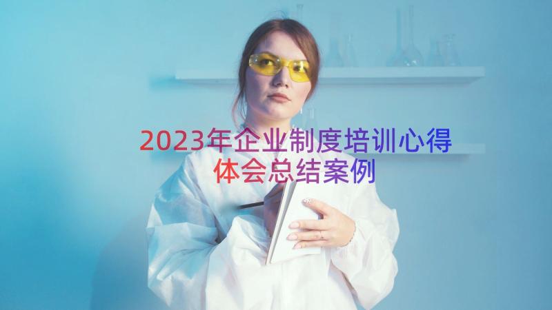 2023年企业制度培训心得体会总结（案例19篇）