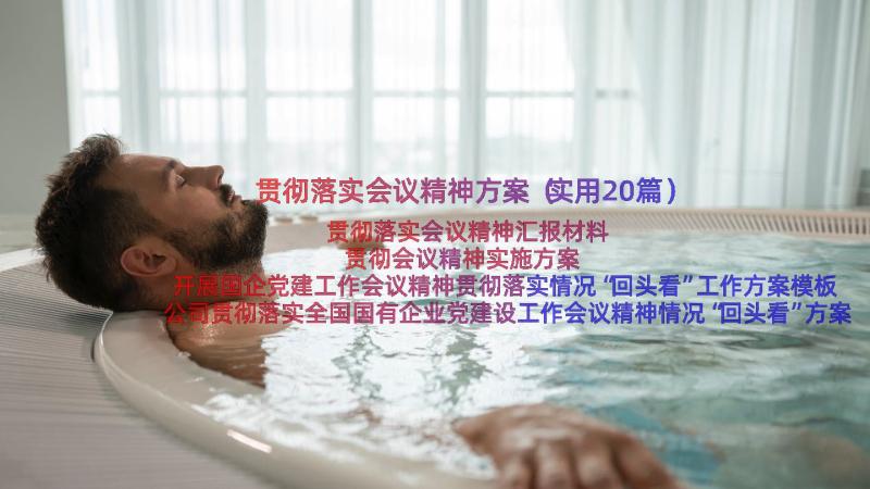 贯彻落实会议精神方案（实用20篇）