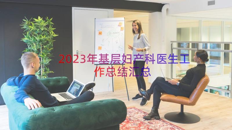 2023年基层妇产科医生工作总结（汇总16篇）