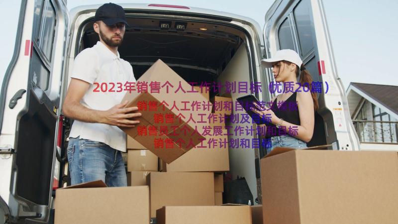 2023年销售个人工作计划目标（优质20篇）