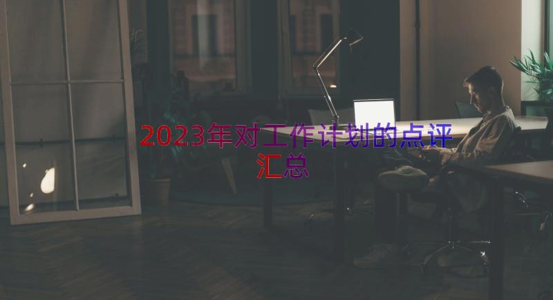 2023年对工作计划的点评（汇总13篇）