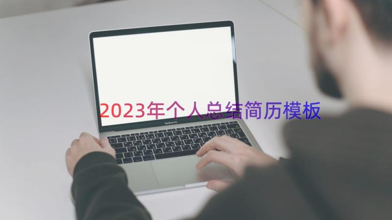 2023年个人总结简历（模板14篇）