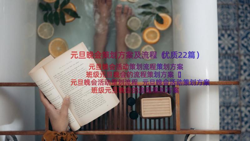 元旦晚会策划方案及流程（优质22篇）