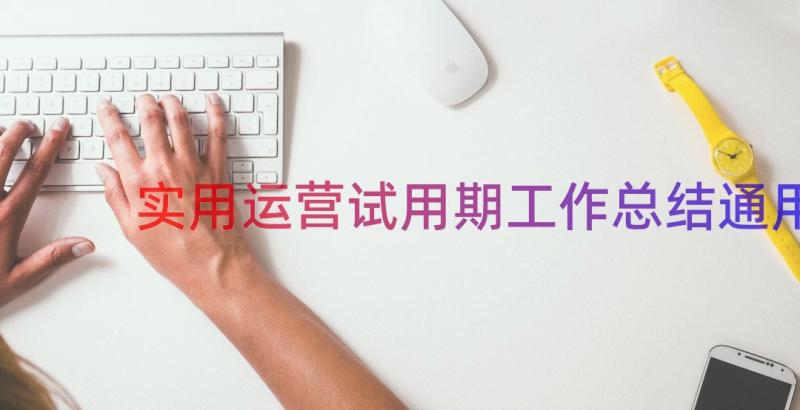 实用运营试用期工作总结（通用16篇）