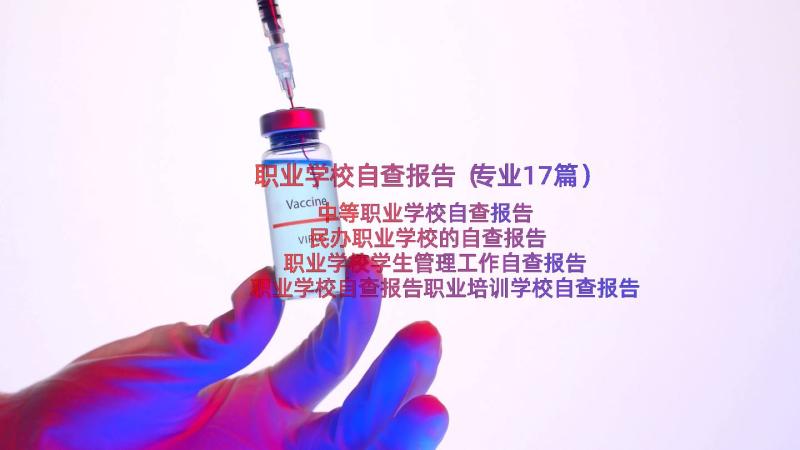 职业学校自查报告（专业17篇）