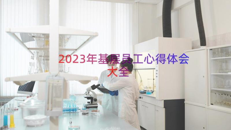 2023年基层员工心得体会大全（18篇）