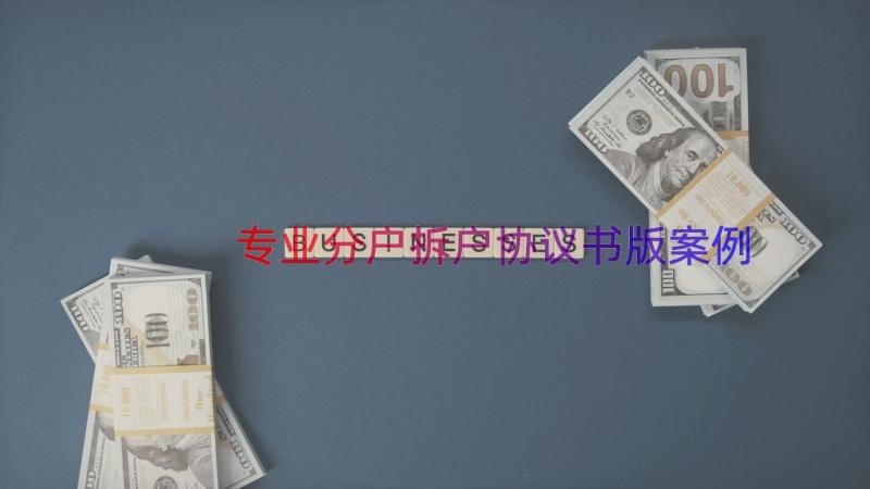 专业分户拆户协议书版（案例16篇）