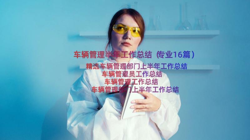 车辆管理半年工作总结（专业16篇）