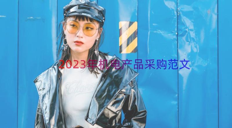 2023年机电产品采购范文（17篇）