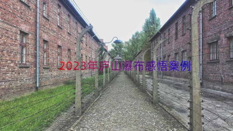 2023年庐山瀑布感悟（案例16篇）