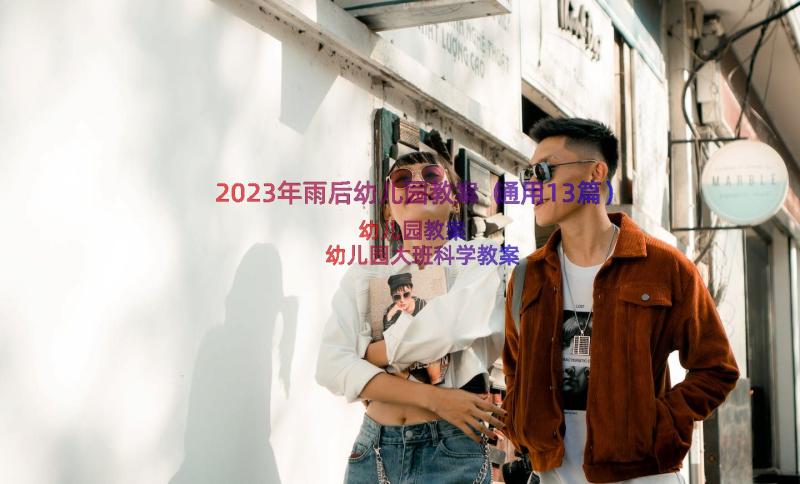 2023年雨后幼儿园教案（通用13篇）