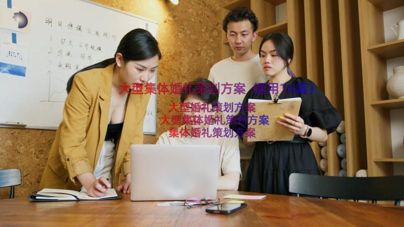 大型集体婚礼策划方案（通用16篇）