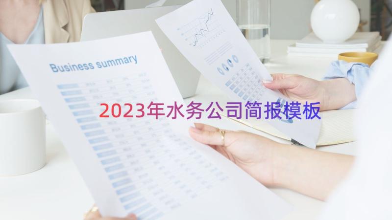 2023年水务公司简报（模板12篇）