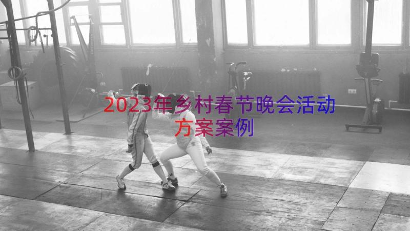 2023年乡村春节晚会活动方案（案例12篇）