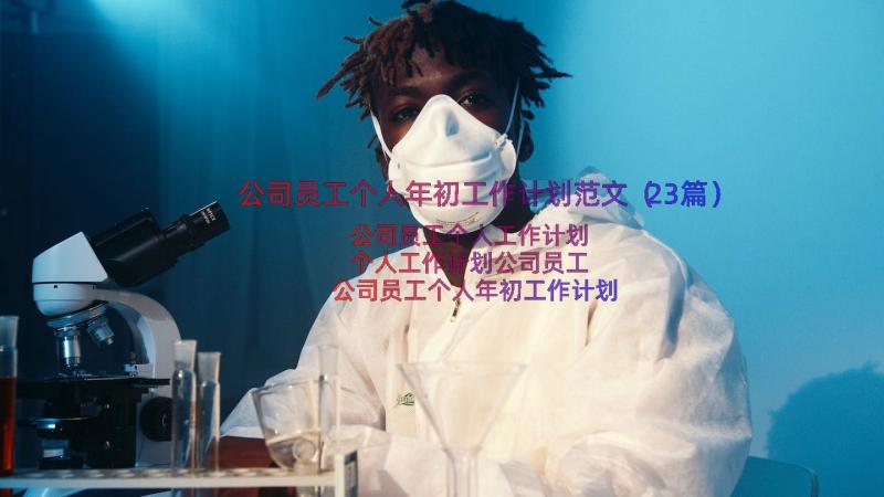 公司员工个人年初工作计划范文（23篇）