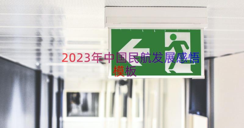 2023年中国民航发展感悟（模板16篇）