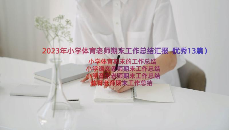 2023年小学体育老师期末工作总结汇报（优秀13篇）