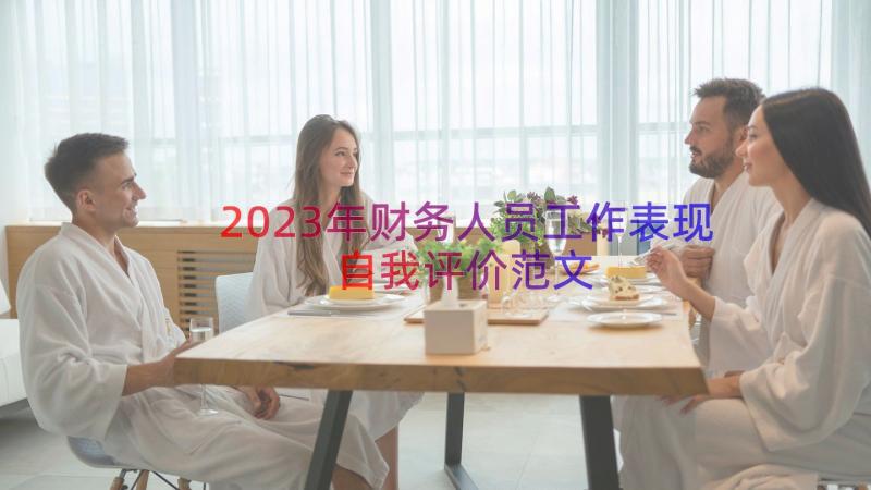 2023年财务人员工作表现自我评价范文（15篇）