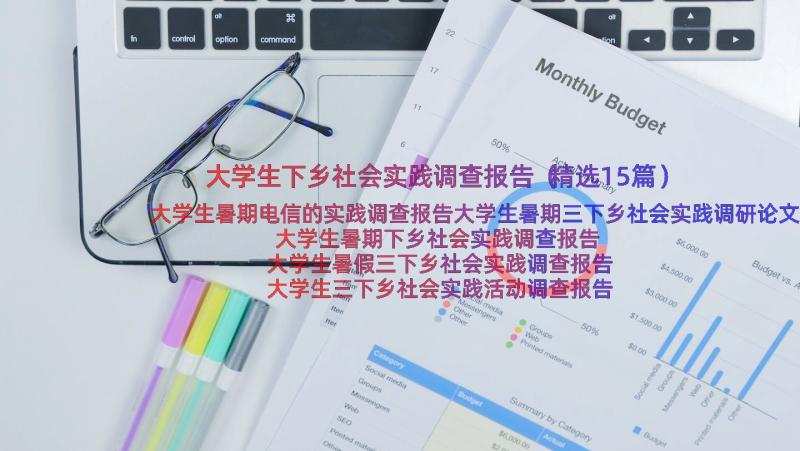 大学生下乡社会实践调查报告（精选15篇）