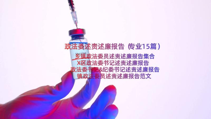 政法委述责述廉报告（专业15篇）