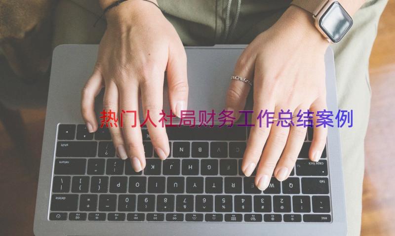 热门人社局财务工作总结（案例19篇）