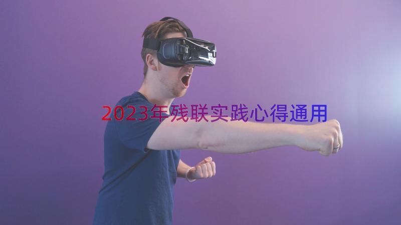 2023年残联实践心得（通用15篇）