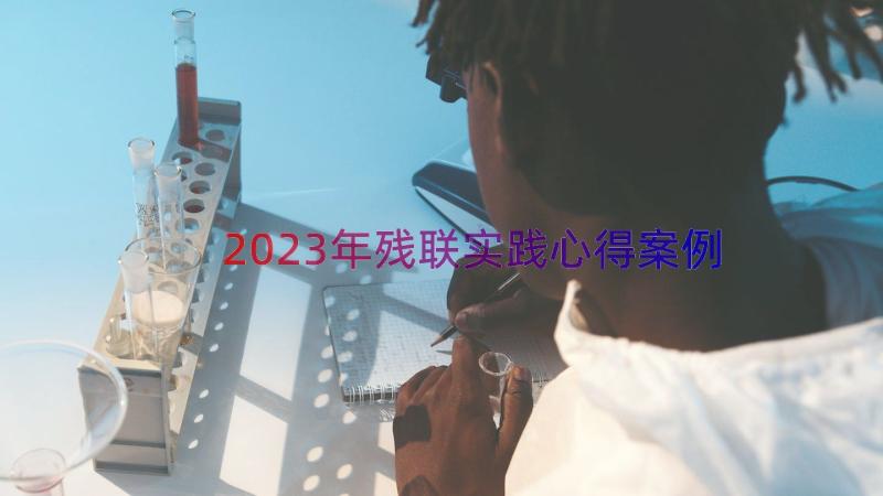 2023年残联实践心得（案例14篇）