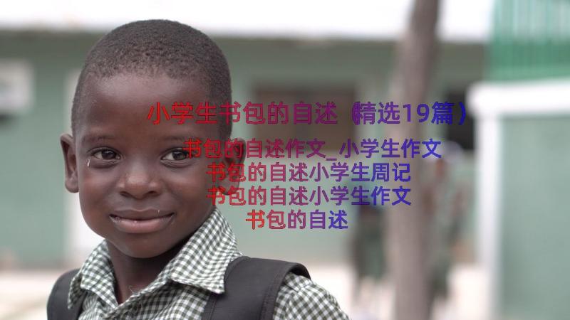 小学生书包的自述（精选19篇）