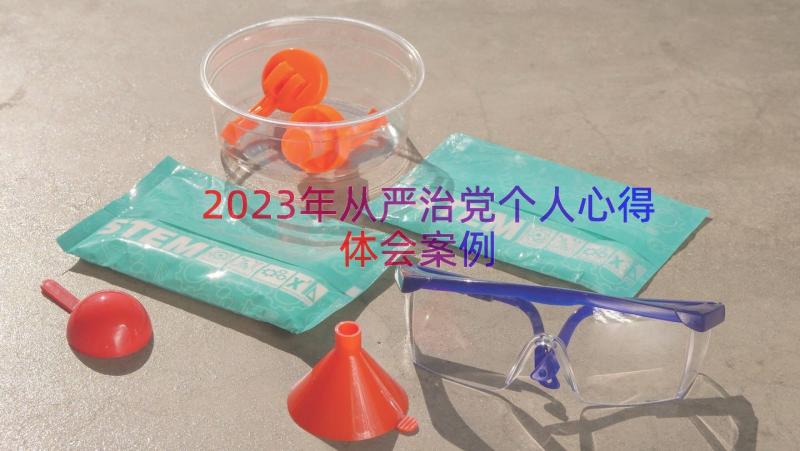 2023年从严治党个人心得体会（案例15篇）