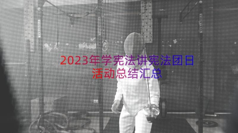 2023年学宪法讲宪法团日活动总结（汇总13篇）