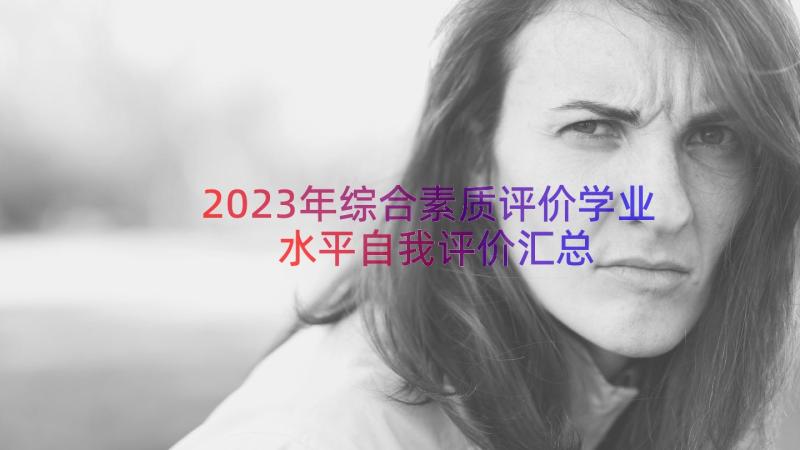 2023年综合素质评价学业水平自我评价（汇总15篇）