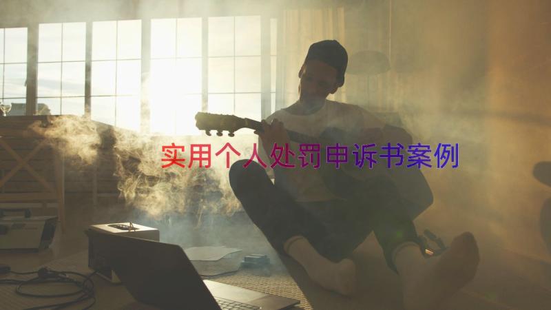 实用个人处罚申诉书（案例15篇）