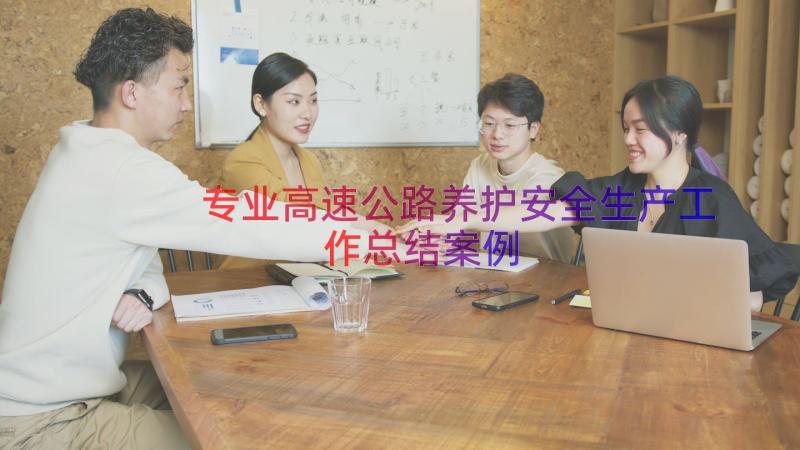 专业高速公路养护安全生产工作总结（案例14篇）