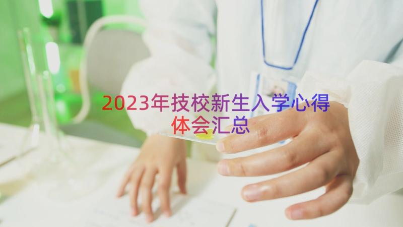 2023年技校新生入学心得体会（汇总12篇）